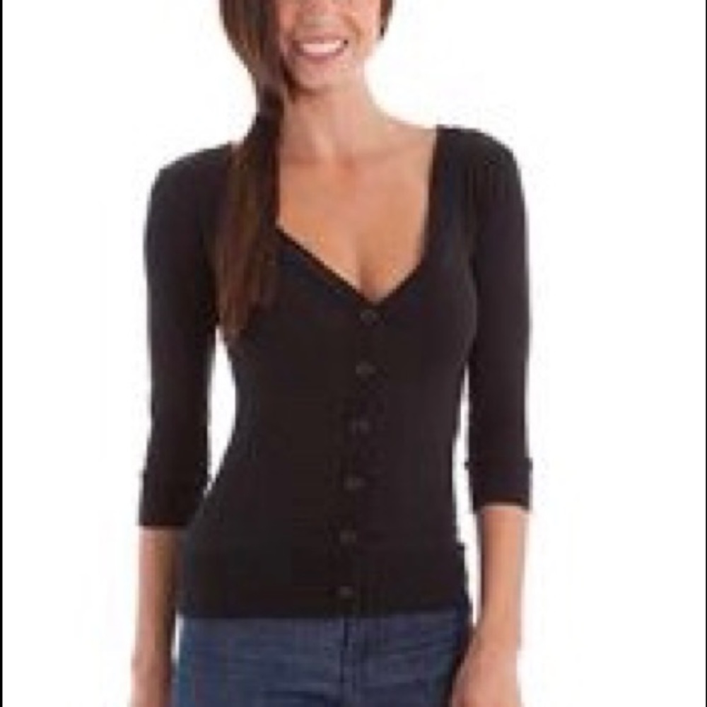 COMING SOON! 3/4” Sleeve Button Up V Neck Cardigan